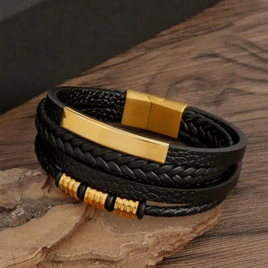 REBEL Band™️ Multi Band Leather Bracelet